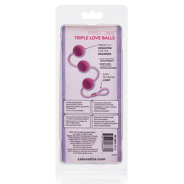 First Time Love Balls Triple Lover - Pink - Stimulators