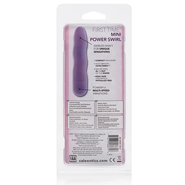 First Time Mini Power Swirl - Purple - Vibrators