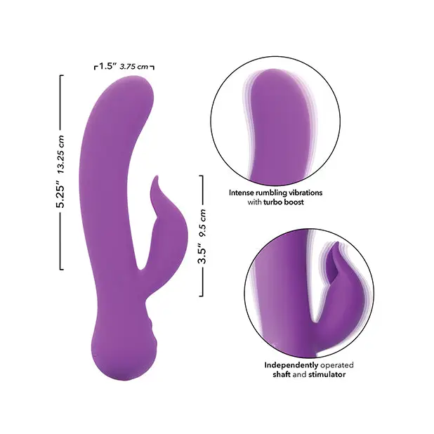 First Time Rechargeable Pleaser Vibrator - Purple - Vibrators