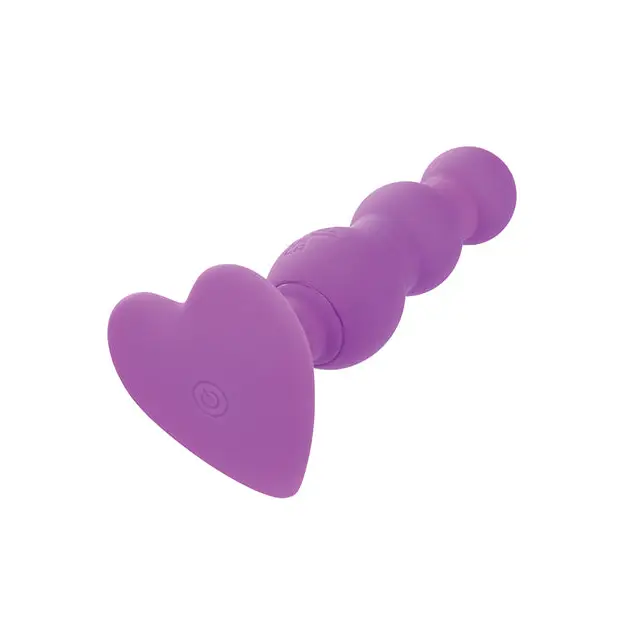 First Time Vibrating Triple Beaded Anal Probe - Purple - Anal Products