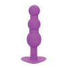 First Time Vibrating Triple Beaded Anal Probe - Purple - Anal Products