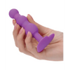 First Time Vibrating Triple Beaded Anal Probe - Purple - Anal Products