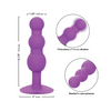 First Time Vibrating Triple Beaded Anal Probe - Purple - Anal Products
