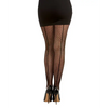 Fishnet Pantyhose with Back Seam - Black O/S - Lingerie - Packaged
