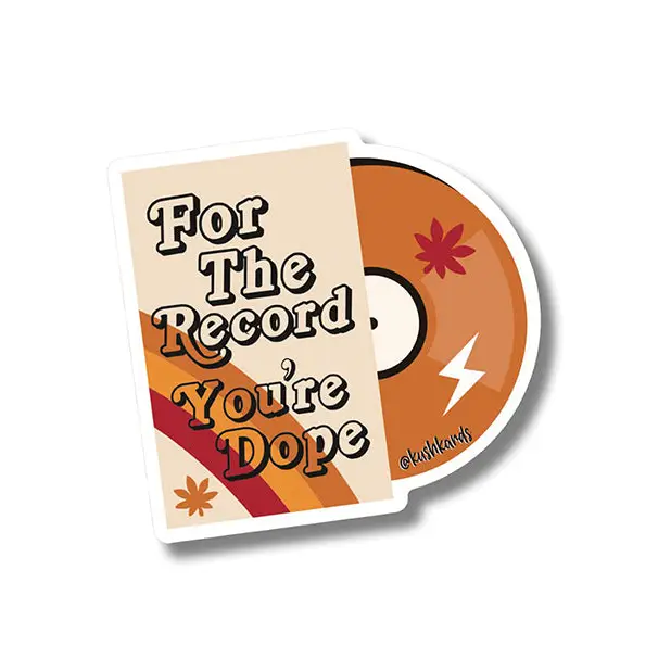 For the Record Sticker - Pack of 3 - Novelties