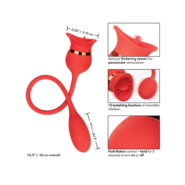 French Kiss Casanova - Red - Stimulators