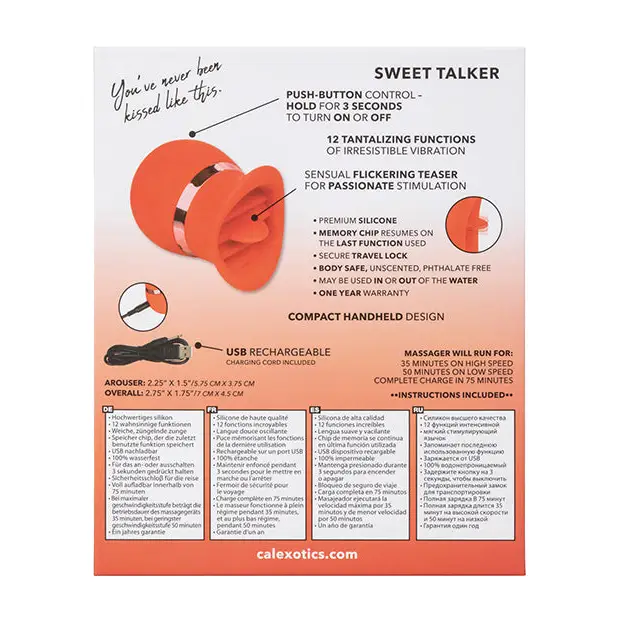 French Kiss Sweet Talker - Red - Stimulators