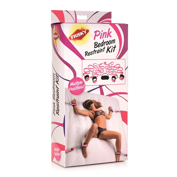 Frisky Bedroom Restraint Kit - Pink - Bondage Blindfolds & Restraints
