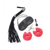 Frisky Passion Fetish Kit w/Heart Gift Box - Red - Bondage Blindfolds & Restraints