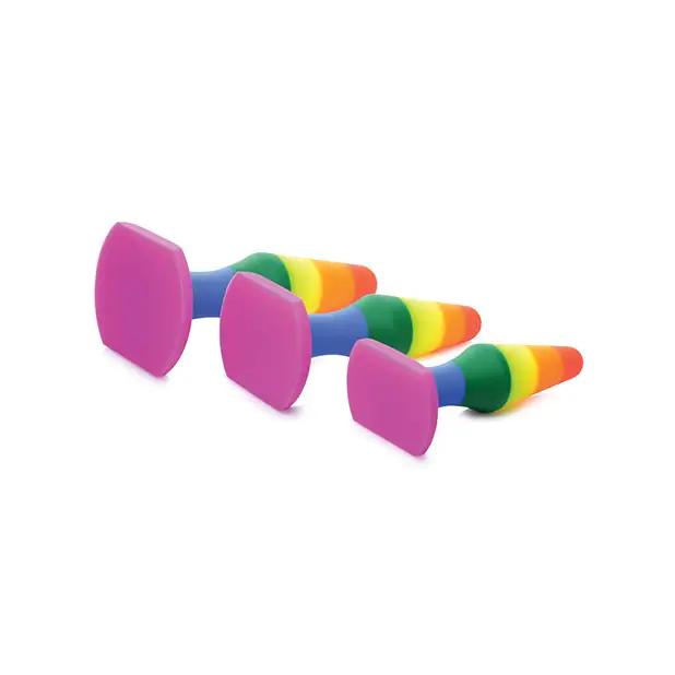 Frisky Rainbow Silicone Anal Trainer Set - Gay & Lesbian Products