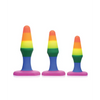 Frisky Rainbow Silicone Anal Trainer Set - Gay & Lesbian Products