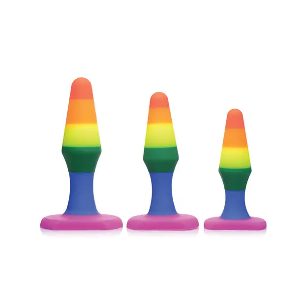 Frisky Rainbow Silicone Anal Trainer Set - Gay & Lesbian Products
