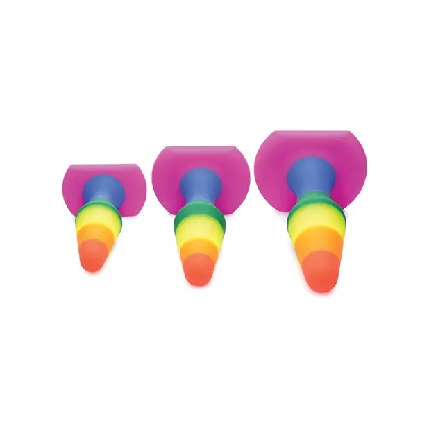 Frisky Rainbow Silicone Anal Trainer Set - Gay & Lesbian Products