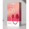 Fuchsia Rose Clit Licking Stimulator & Vibrating Egg - Red - Stimulators