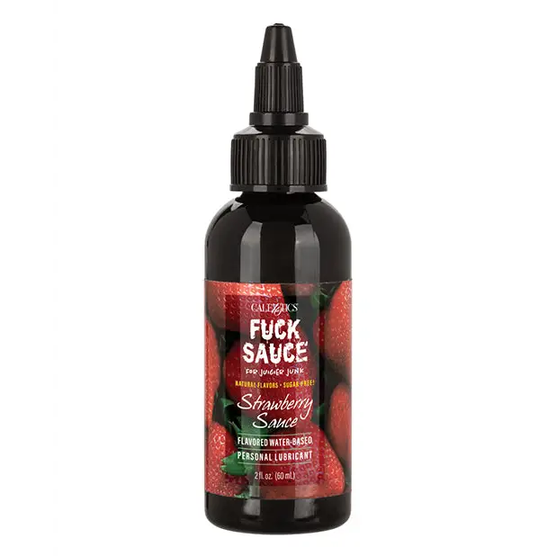 Fuck Sauce Flavored Water Based Personal Lubricant - 2 oz Strawberry - Lubricants
