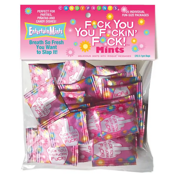Fuck You You Fuckin Fuck Mints - Bag of 25 - Bachelorette & Party Supplies