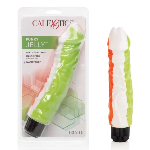 Funky Jelly 8’’ Waterproof - Multi Color - Vibrators