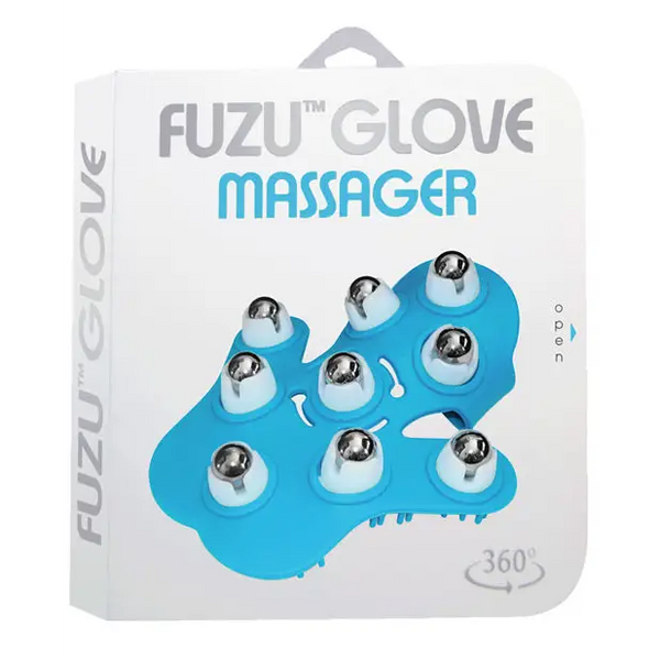 Fuzu Glove Massager - Neon Blue - Massage Products