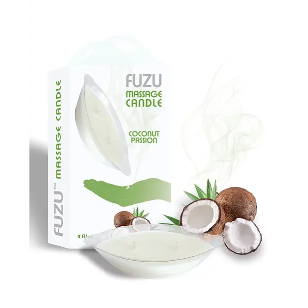 Fuzu Massage Candle - 4 oz Coconut Passion - Setting The Mood