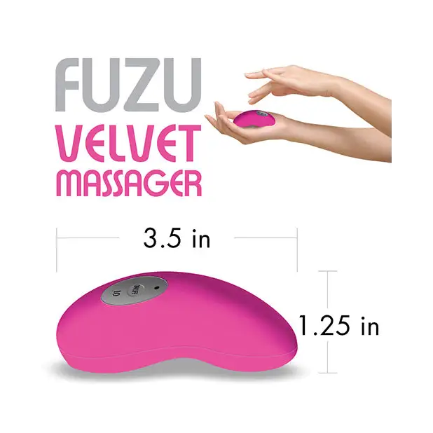 Fuzu Velvet Massager - Neon Pink - Stimulators