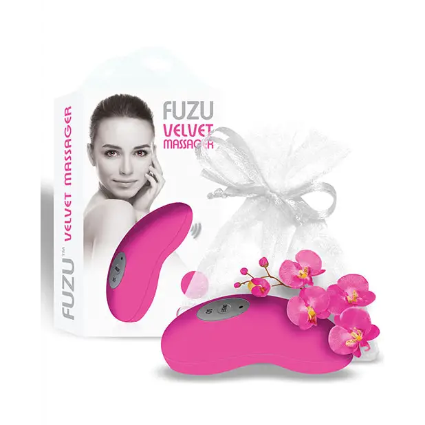 Fuzu Velvet Massager - Neon Pink - Stimulators