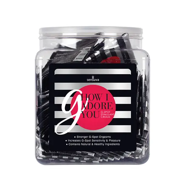 G How I Adore you G-Spot Enhancement Cream - Tub of 100 Single Use Packet - Sexual Enhancers