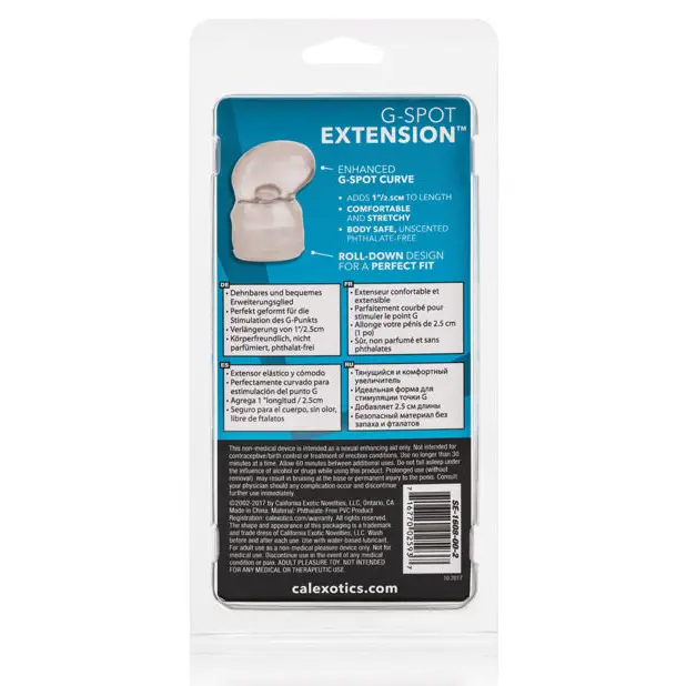 G-Spot Extension - Clear - Penis Enhancement