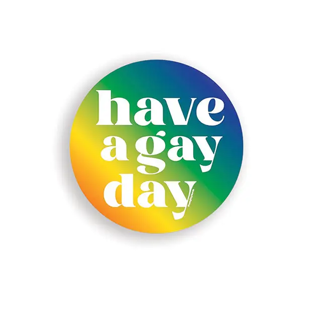 Gay Day Naughty Sticker - Pack of 3 - Novelties