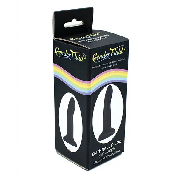 Gender Fluid 5.4’’ Enthrall Strap On Dildo - Black - Strap Ons