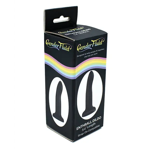 Gender Fluid 5.4’’ Enthrall Strap On Dildo - Black - Strap Ons