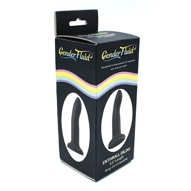 Gender Fluid 6.5’’ Enthrall Strap On Dildo - Black - Strap Ons
