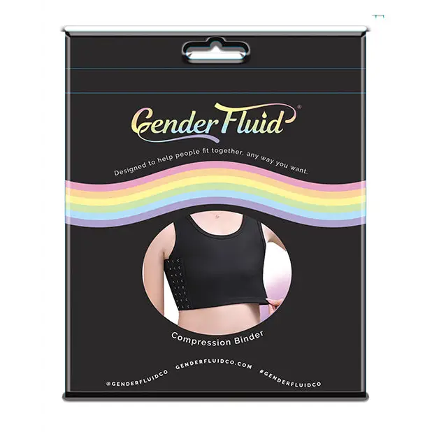 Gender Fluid Chest Compression Binder - L Black - Transgender Products