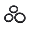 Gender Fluid Clincher Tension Ring Set - Black - Penis Enhancement