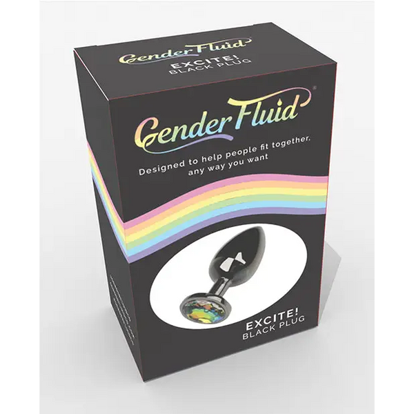 Gender Fluid Excite! Plug - Black - Anal Products