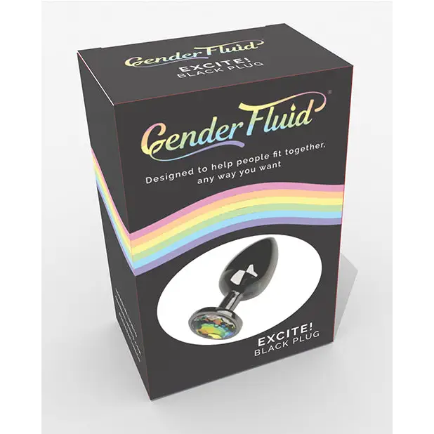 Gender Fluid Excite! Plug - Black - Anal Products