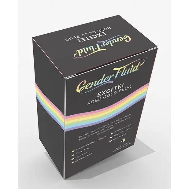 Gender Fluid Excite! Plug - Rose Gold - Anal Products