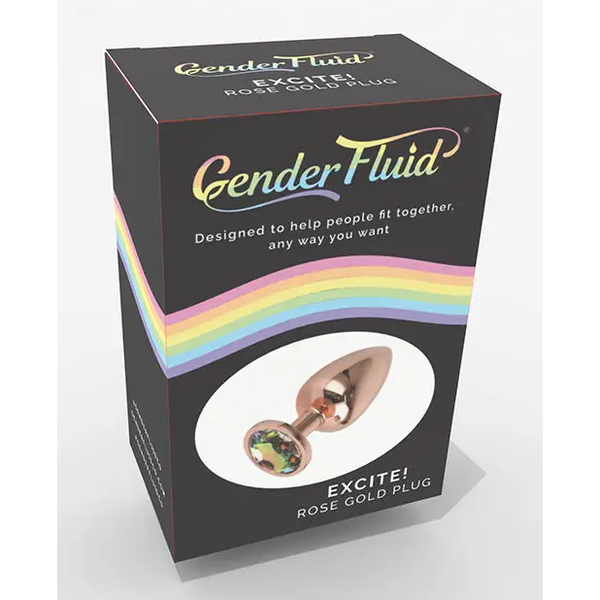 Gender Fluid Excite! Plug - Rose Gold - Anal Products