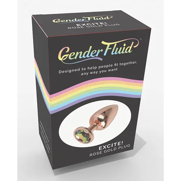Gender Fluid Excite! Plug - Rose Gold - Anal Products