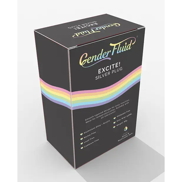 Gender Fluid Excite! Plug - Silver - Anal Products