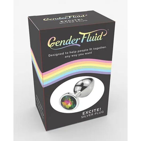 Gender Fluid Excite! Plug - Silver - Anal Products