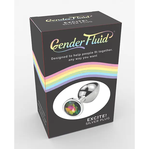 Gender Fluid Excite! Plug - Silver - Anal Products
