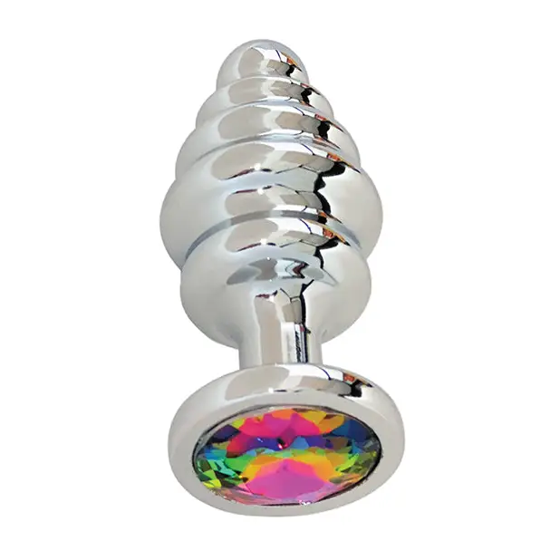 Gender Fluid Excite! Ribbed Plug - Silver - Anal Products