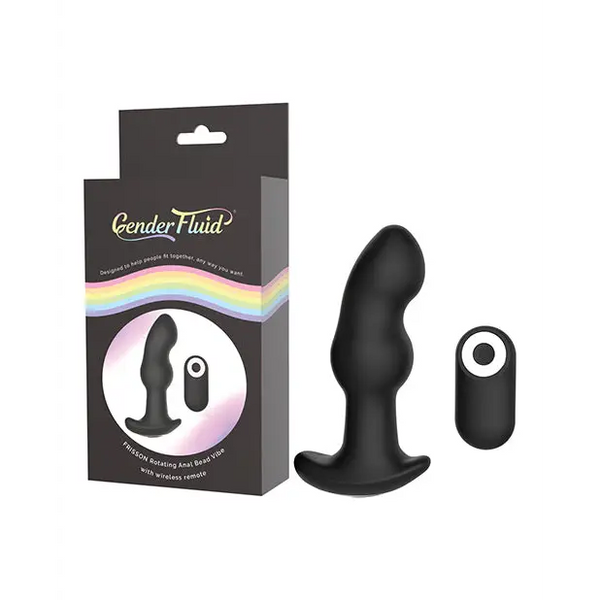 Gender Fluid Frission Anal Vibe w/Remote - Black - Anal Products