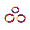 Gender Fluid Grip Me! Tension Ring Set - Tie Dye - Penis Enhancement