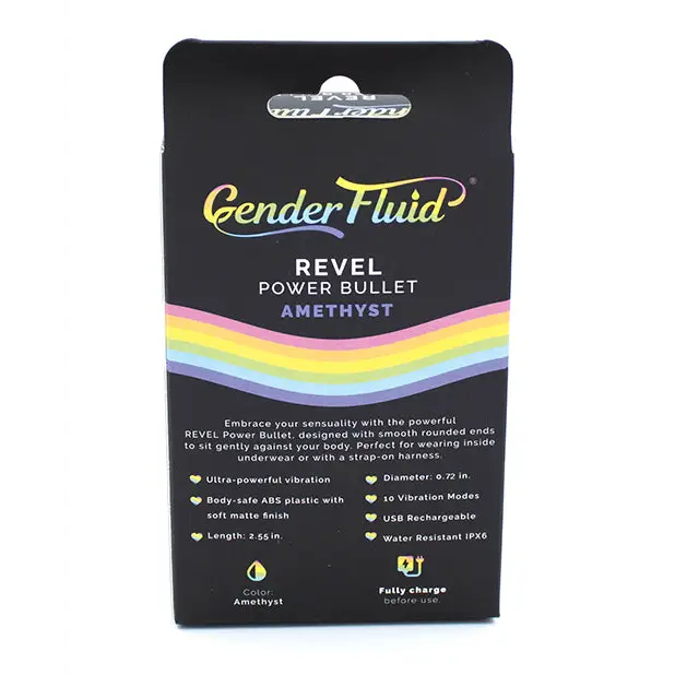 Gender Fluid Revel Power Bullet - Purple - Stimulators