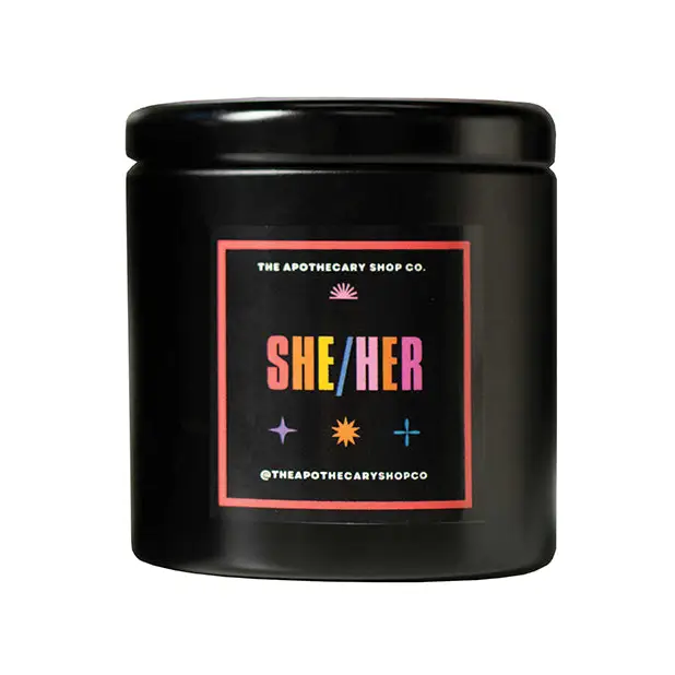 Gender Fluid She/Her Candle - Novelties