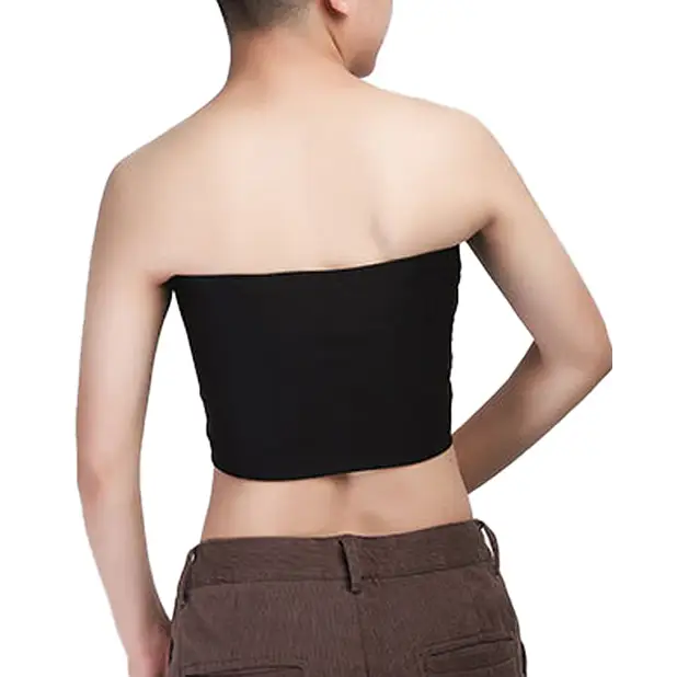 Gender Fluid Strapless Chest Compression Binder - M Black - Transgender Products