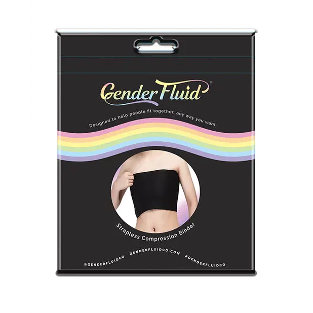 Gender Fluid Strapless Chest Compression Binder - XL Black - Transgender Products