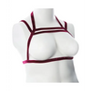 Gender Fluid Sugar Coated Harness - S-L Raspberry Glitter - Bondage Blindfolds & Restraints