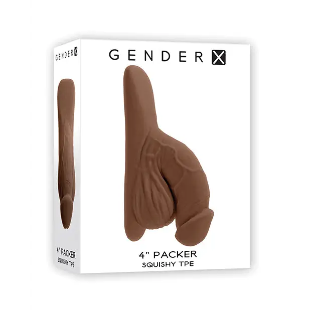 Gender X 4’’ Packer - Dark - Transgender Products